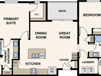 Residence 2A Plan, Grand Vue at Interlocken | Condos