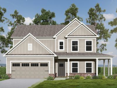 (GA)The Hunter | Front Entry Plan, Red Oak Ridge