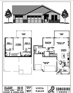 Lucia Falls 2674 PE Plan, Songbird Gardens