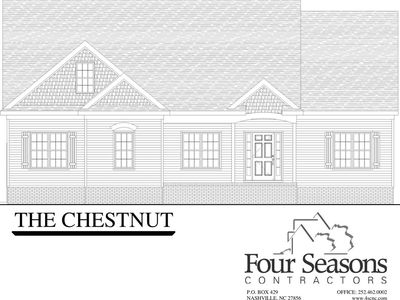 The Chestnut Full Finished Second Floor Plan, Four Seasons Nash County New Homes