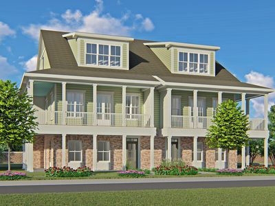 3.0 Townhome Front Porch Plan, Living Dunes
