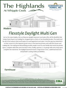 The Flexstyle Daylight Multigenerational Plan, The Highlands at Whipple Creek