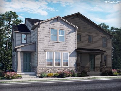 Aspen Plan, Prospect Village at Sterling Ranch: Paired Homes