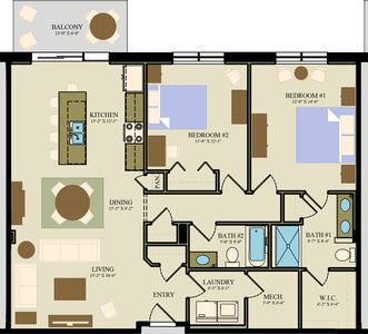 Suites 110, 210, 310 Plan, 117 on The Boulevard