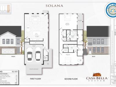 Solana Plan, Crescent Heights Luxury Townhomes