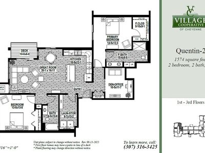 Quentin-2 Plan, Village Cooperative of Cheyenne (Active Adults 62+)