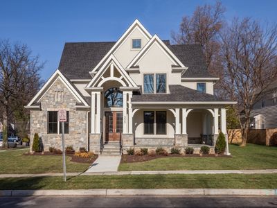 Arched Truss Entry, Steep Gable - The Lenox Plan, PCI 22205