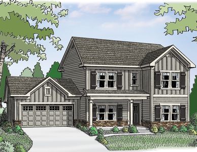 (GA)The Jefferson | Front Entry Plan, Red Oak Ridge