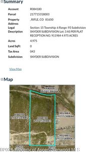 Property at Snyder Subdivision, Rifle, CO