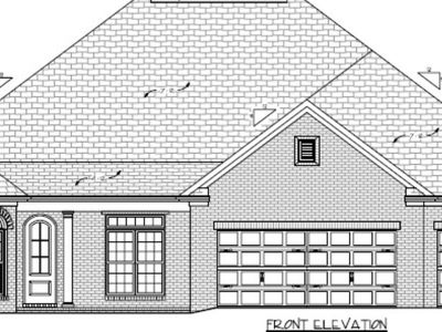 Mitzie Front Entry 3 Car Garage Plan, Madison Branch