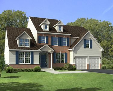 The Harrison-Front Entry Plan, The Reserve at Surrey Court