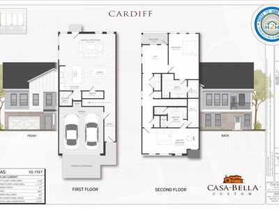 Cardiff Plan, Crescent Heights Luxury Townhomes
