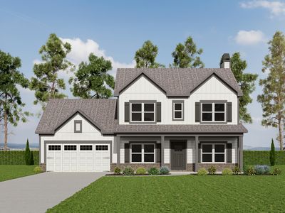 (GA)The Jackson | Front Entry Plan, Fairview Chase