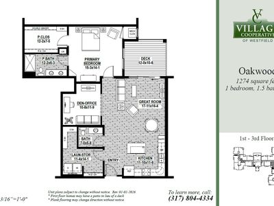 Oakwood Plan, Village Cooperative of Westfield (Active Adults 62+)