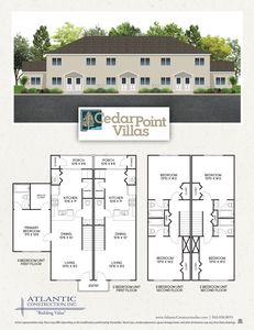 Exterior 2 Bedroom Plan, Cedar Point Villas