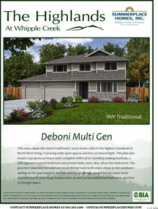 The Deboni Multigenerational Plan, The Highlands at Whipple Creek