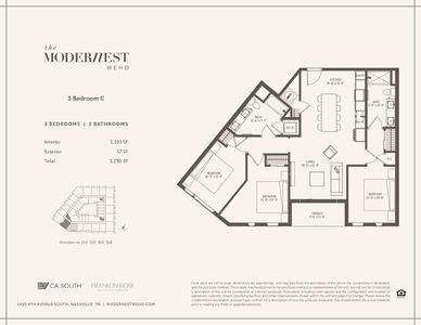 3 Bedroom Plan, Modernest WeHo