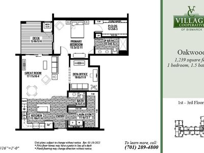 Oakwood Plan, Village Cooperative of Bismarck (Active Adults 62+)