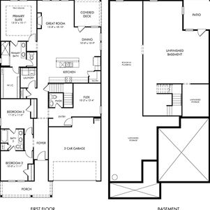 Gibson Basement Plan, Parkside at Grayson