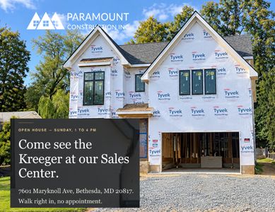 Kreeger Open House - Sun 1-4 pm at Sales Model Plan, PCI - 20815