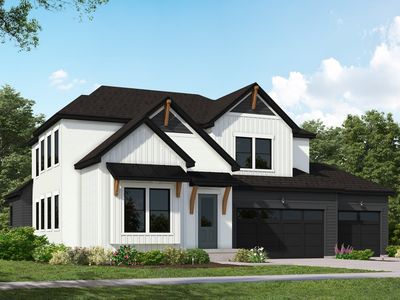 Highland Modern Farmhouse Plan, Canyon Point