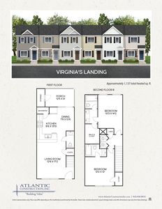 Townhome (End Unit) Plan, Virginia Lane Townhomes