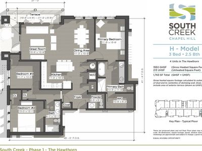 H Model (The Hawthorn) Plan, South Creek Chapel Hill