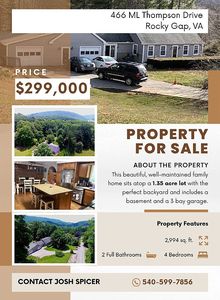 Property at 466 M L Thompson Dr, Rocky Gap, VA