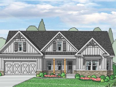 (GA)The Emerson Ranch | Front Entry Plan, Woodland Hills