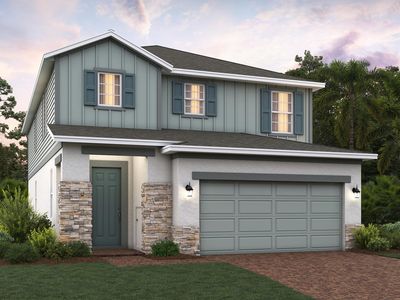 Gilchrist 3-Car Garage Plan, Trinity Lakes