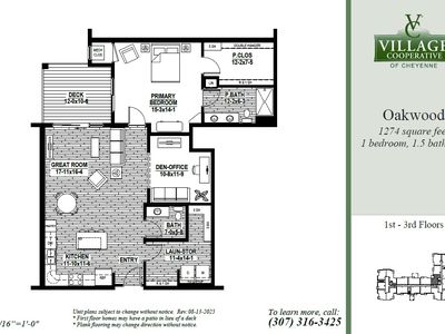 Oakwood Plan, Village Cooperative of Cheyenne (Active Adults 62+)