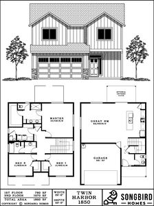 Twin Harbors 1850 Standard+ Plan, Luden Estates Phase 3