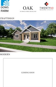 Oak - Craftsman - 50' Rear Load Plan, Dows Farm Agri-community