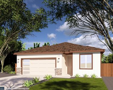 1507 Sq Ft Elevation B-1 Plan, Peach Tree Estates