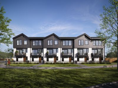 Bldg 1 Front Corner Plan, Addison Reserve Town Homes