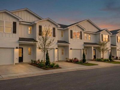 The Palm Exterior Plan, Harper Grove Townhomes