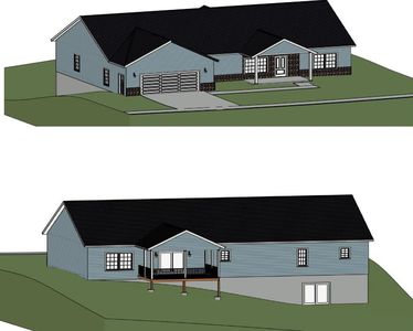 Hawks Ridge Custom 1 Story Home Plan, The Highlands at Archbald