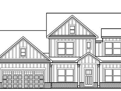 (GA) Brooks A 2 Front Entry Plan, Red Oak Ridge